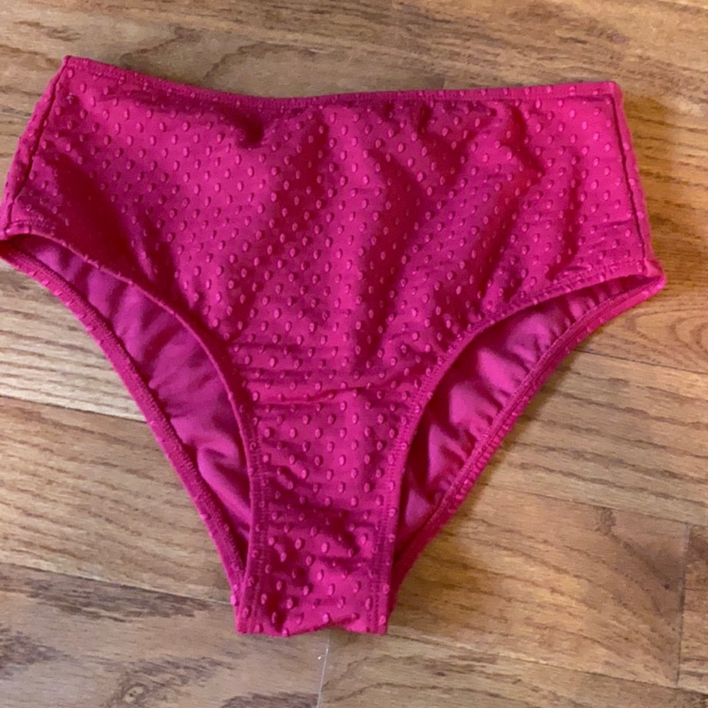 High waisted swim bottoms